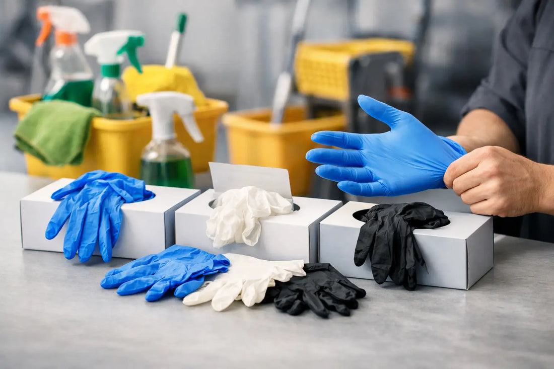 Einweghandschuhe für Reinigungsfirma wählen