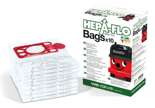 Vliesstaubbeutel HEPA-FLO NVM-1AH im 10er-Pack auf neutralem Hintergrund