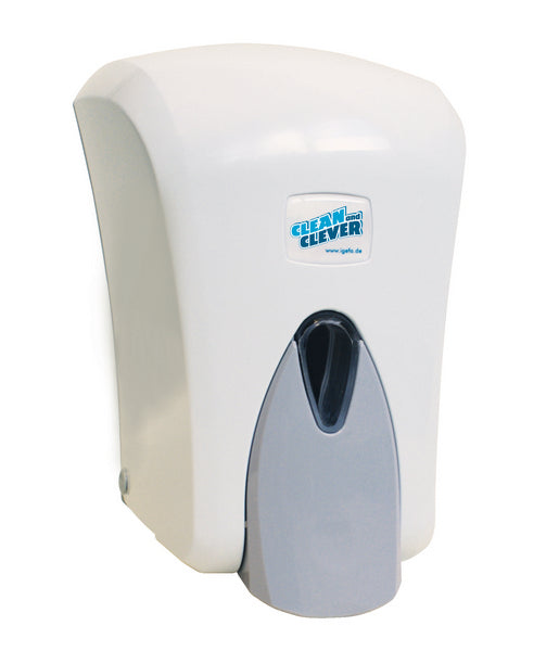 CLEAN and CLEVER Schaumseifenspender SMA 403 – Kunststoff, weiss, 225 × 155 × 125 mm, 1 Liter (1 Stück)
