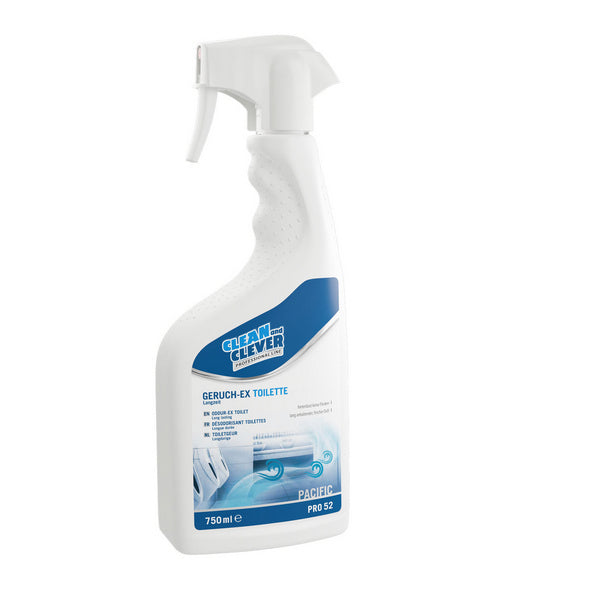 CLEAN and CLEVER Lufterfrischer Pacific PRO 52 – gegen Toilettengerüche, 0,75 Liter (12 Flaschen)