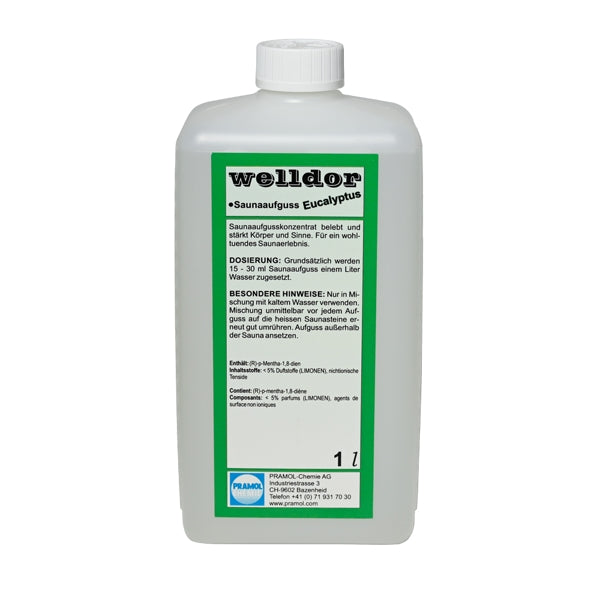 Welldor Saunaduft Eucalyptus – 1 Liter (1 Flasche)