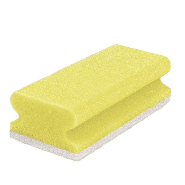 CLEAN and CLEVER Pflegeschwamm gross – 15,3 × 6,9 × 4,2 cm, gelb/ weiss (10 Stück)