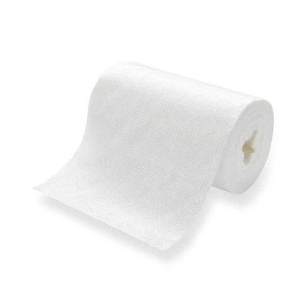 CLEAN and CLEVER PRO 41-303 Staubbindetuch klebend – 50 Tücher pro Rolle, 60 × 20 cm, 40 g/m², Viskose, weiss (1 Rolle)