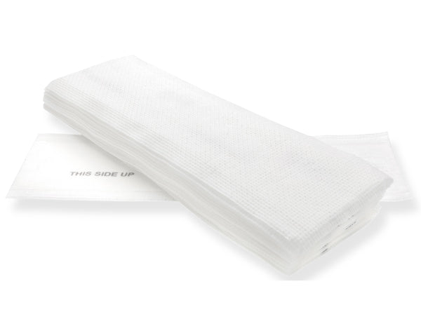 CLEAN and CLEVER Reinigungsmopp Einweg – 42 × 13 cm, für Kletthalter, weiss (20 Stück)