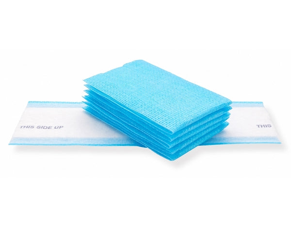CLEAN and CLEVER Desinfektionsmopp Einweg – 42 × 13 cm, für Kletthalter, blau (5 Stück)