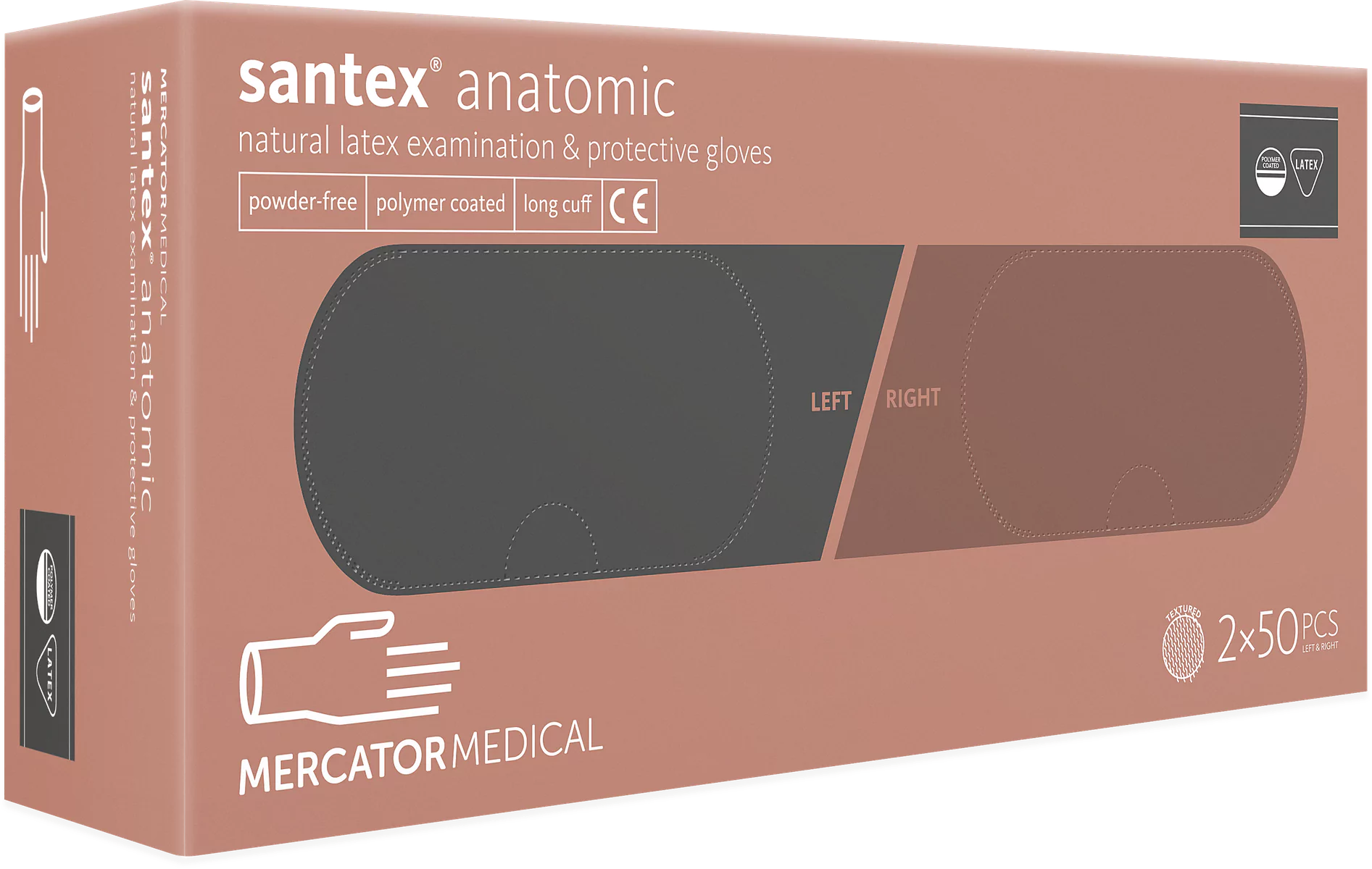 Mercator - Santex Anatomic Latex Handschuhe | Pulverfrei