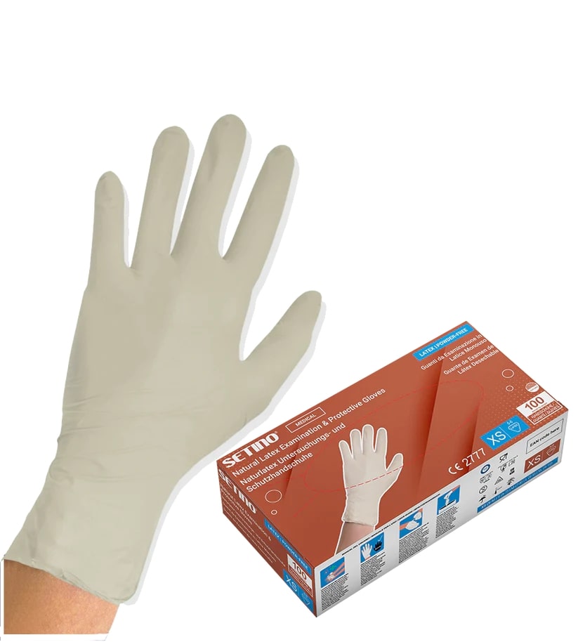 Setino Latex Handschuhe 5G | Pulverfrei